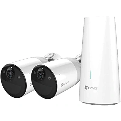 Image de Système de sécurité BC1 à 2 caméras surveillance connectées Ezviz intérieure extérieure Blanc