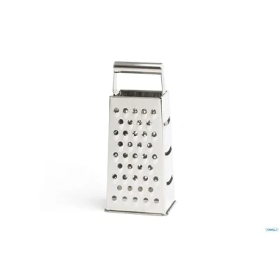 Afbeelding van Comas torenrasp HQ 4 zijdig, vierkante rasp, keukenrasp, roestvrij staal, zilverkleurig, 24 cm, 7448