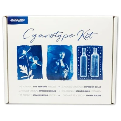 Afbeelding van Jacquard Cyanotype Kit Complete Cyanotopie Beginnersset Printen met Zonlicht Maak je Eigen Blauwdrukken