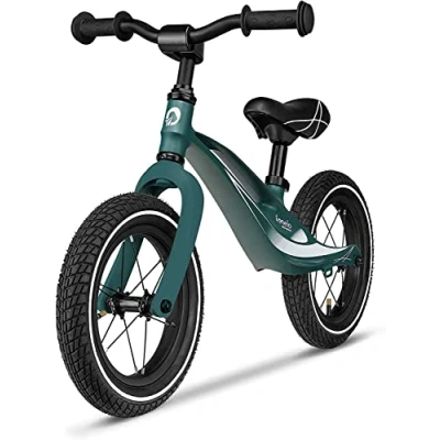 Afbeelding van Lionelo Bart Air Loopfiets Magnesium Frame Opblaasbare 12&quot; Wielen Verstelbaar Stuur en Zadel Antislip Handvatten Voetensteun Ultra Licht (3,8 kg) Tot 30 kg Vanaf 2 Jaar Handgreep voor Draaggemak Veiligheidsfuncties EN71
