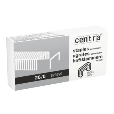 Afbeelding van Centra Nietjes 26/6 mm verzinkt 5000 stuks