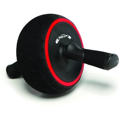 Afbeelding van Iron Gym Buikspierwiel, Ab Roller, zwart, rood Colour /