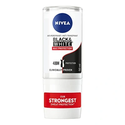 Afbeelding van Nivea Black &amp; White Roll On Deodorant Max Protection 50ML