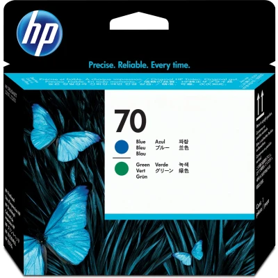 Afbeelding van HP 70 (C9408A) Inktcartridge Blauw + groen