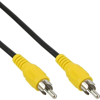 Image de Câble Cinch, InLine®, vidéo, 1x Cinch mâle/mâle 5m, couleur de prise jaune