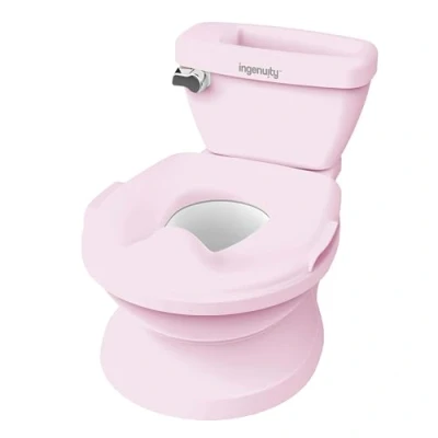 Afbeelding van INGENUITY Mini Toilet voor Meisjes met Kind Toiletverkleiner Inclusief, Muzikale Spoeling