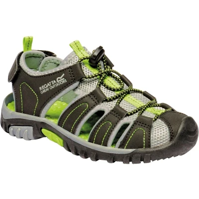 Afbeelding van Regatta Westshore JNR, sandalen met gesloten teenpartij voor jongens, blk limegrn