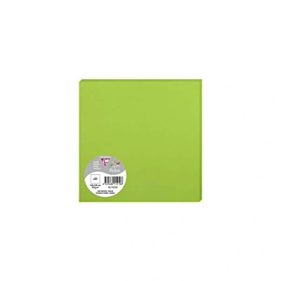 Afbeelding van Clairefontaine 1121C pakket met 25 afzonderlijke kaarten vierkant formaat 16 x cm 210 g/m² kleur: mintgroen uitnodigingskaarten voor evenementen en overeenstemming pollen serie premium papier glad
