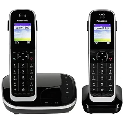 Afbeelding van Panasonic KX TGJ322GB Duo DECT telefoon Antwoordapparaat Zwart