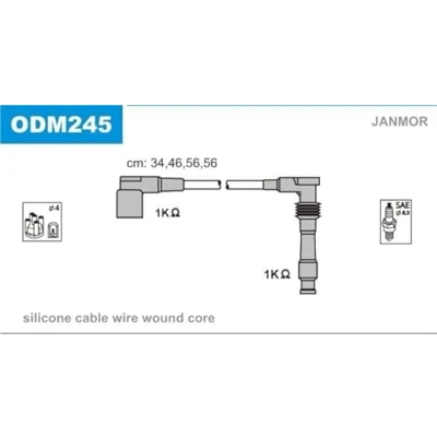 Afbeelding van JANMOR ODM245 Bougiekabelset OPEL: Corsa B Hatchback