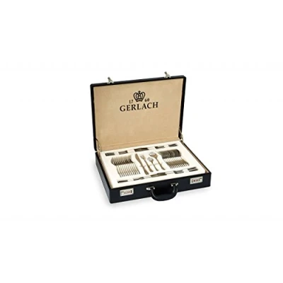 Afbeelding van Gerlach een bestekset in elegante koffer met 68 stuks Valor 18/10 Steel