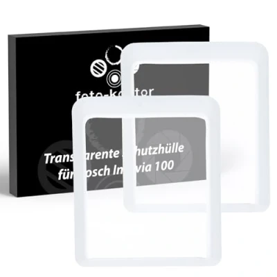 Afbeelding van foto kontor 2X beschermhoes compatibel met Bosch Intuvia 100 (BHU3200) E Bike fiets display TPU case cover screen protector bescherming tegen water en vuil transparant