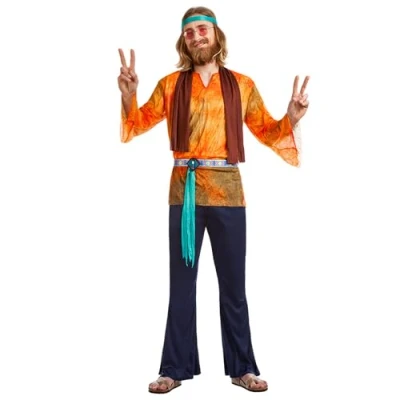 Afbeelding van Boland Kostuum Hippie Buzz (XL) Volwassenen 60&#039;s &amp; 70&#039;s Flower Power