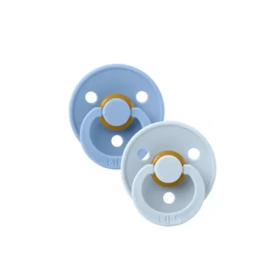 Afbeelding van BiBS Colour Pacifier Stage 2 Fopspeen 6+ maanden stuks Sky Blue / Baby