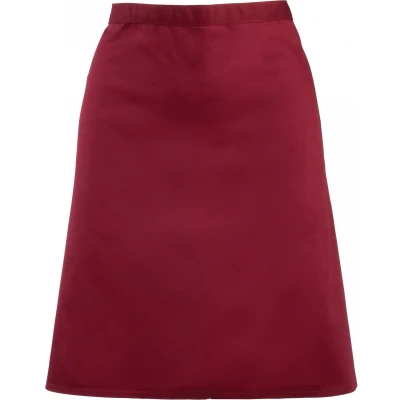 Afbeelding van Premier &#039;Colours&#039; Mid Length Apron PR151 Burgundy