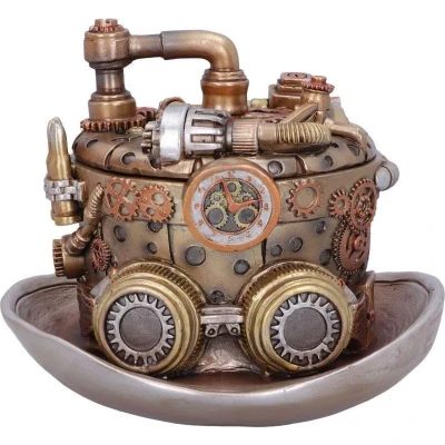 Afbeelding van Nemesis Now Steampunk hoedenmaker opbergbox 14.5cm