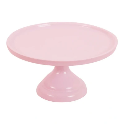 Afbeelding van Taartplateau Roze Melamine Ø23,5x12cm