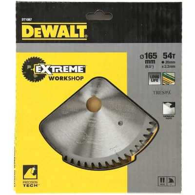 Afbeelding van DeWALT Cirkelzaagblad voor Multimaterial Extreme Ø 165mm Asgat 20mm 54T DT1087 QZ