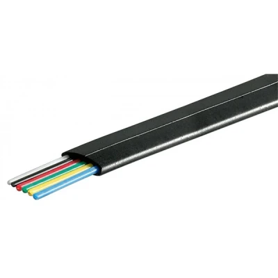 Afbeelding van Goobay platte telefoonkabel 6 aderig, rol van 100 m, AWG 30, CU (koper) koperen geleider (CU)