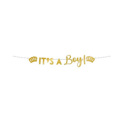 Image de It&#039;s A Boy Gouden Letterslinger 2,5 meter