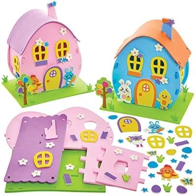 Afbeelding van Baker Ross FX524 Paasei Huis sets Set van 2, Pasen Schuim decoratie Knutsel
