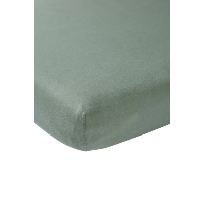 Afbeelding van Meyco Jersey Hoeslaken 2 pack 60x120 Stone Green