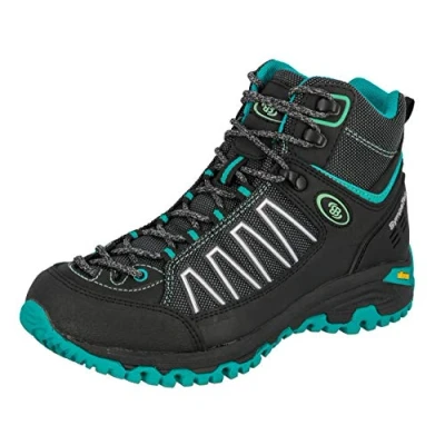 Afbeelding van Brütting Mount Meloni Wandel en wandelschoenen voor dames, zwart/turquoise, 39 EU, Zwart/Turkoois