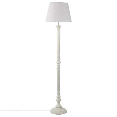 Afbeelding van Atmosphera Vloerlamp Leo wit hout H153 cm