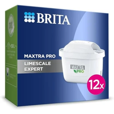 Image de Filtre à eau BRITA MAXTRA PRO Limescale Expert pack semestriel de 12 FILTRES NOUVELLE GÉNÉRATION Idéal pour les boissons chaudes &amp; protection contre le calcaire machine café et