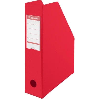 Afbeelding van Esselte Vivida Tijdschriftencassette, Ft A4, Karton, Rood Tijdschriftenhouder