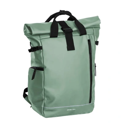 Afbeelding van Daniel Ray Central Rolltop Laptoprugzak Waterproof XL Oudgroen