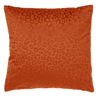 Afbeelding van Dutch Decor CHESSY Kussenhoes met dierenprint 45x45 cm Potters Clay oranje