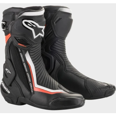 Afbeelding van ALPINESTARS SMX PLUS V2 BLACK WHITE RED FLUO BOOTS 42 Maat Laars