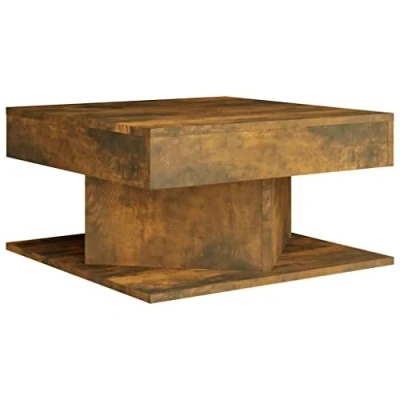 Afbeelding van vidaXL Salontafel gerookt eieken, 57 x 30 cm, gelamineerd hout