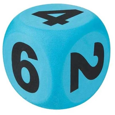 Afbeelding van Toi Toys Play out foam dobbelsteen, 10cm