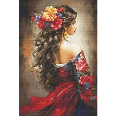 Afbeelding van Luca S The Spanish Girl borduren (pakket) B702