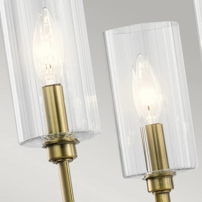 Afbeelding van Kichler LED Kroonluchter 6X E14 Max 40W Dimbaar Brushed Natural Brass