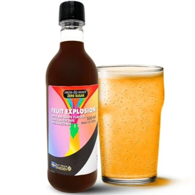 Afbeelding van Appel en druivenconcentraat fruitspray zonder suiker, 500 ml op 12,5 liter, geschikt voor bruismakers, bruiswatertoestel, caloriearm, conserveringsmiddelen, kunstmatige kleurstoffen