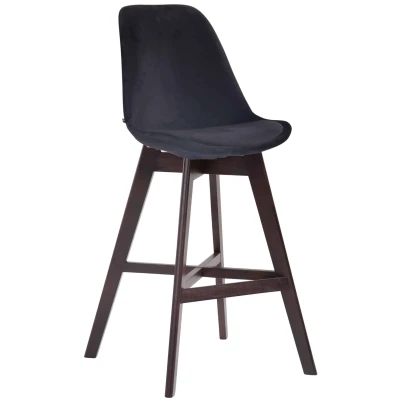 Afbeelding van Barkruk Narvik Velvet CAP, Zwart