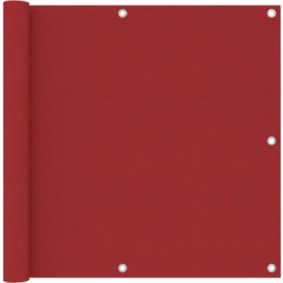 Afbeelding van Balkonscherm 90x500 cm oxford stof rood
