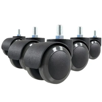 Afbeelding van Bureaustoel Wiel Zwart 5x Rolo M10/50mm