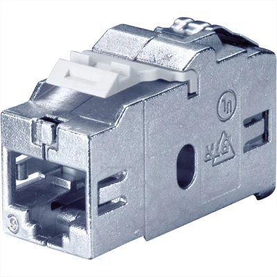 Afbeelding van Bachmann RJ45 Netwerk Adapter CAT 6 [1x bus 1x bus] Zilver