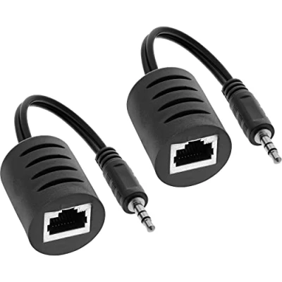 Afbeelding van 3,5mm Jack stereo over ethernet extender set