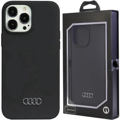 Afbeelding van Audi Silicone Back Case Geschikt voor Apple iPhone 13 Pro Max (6.7&quot;) Zwart