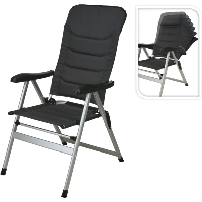Afbeelding van Redcliffs Campginstoel Inklapbaar Grijs 70x57x118 Cm