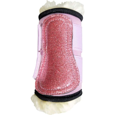 Afbeelding van Vegan Sheepskin Allround beschermers eenhoorn glitter oude roos SH