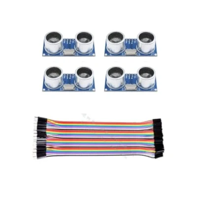 Afbeelding van 8 stuks ultrasone modules compatibel met HC SR04, module, afstandssensor, ondersteunt 3,3 5 V voor Arduino UNO, robot, XBee, ZigBee enz.