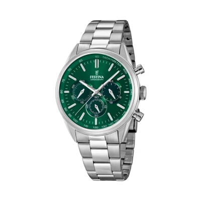 Afbeelding van Festina Chronograaf, Heren, Maat: One Size, Green