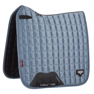 Image de LeMieux Tapis de Selle Loire Classic Satin Square Dressage Ice Blue L (Full)