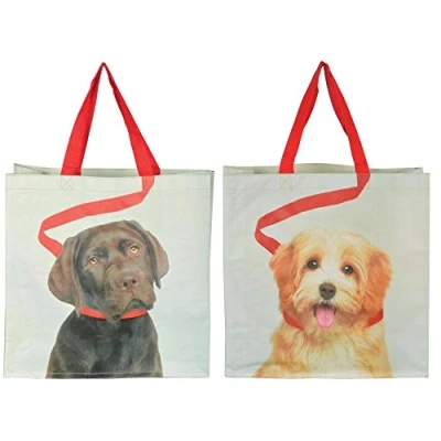 Afbeelding van Esschert Design Boodschappentas hond (1 stuk) assorti